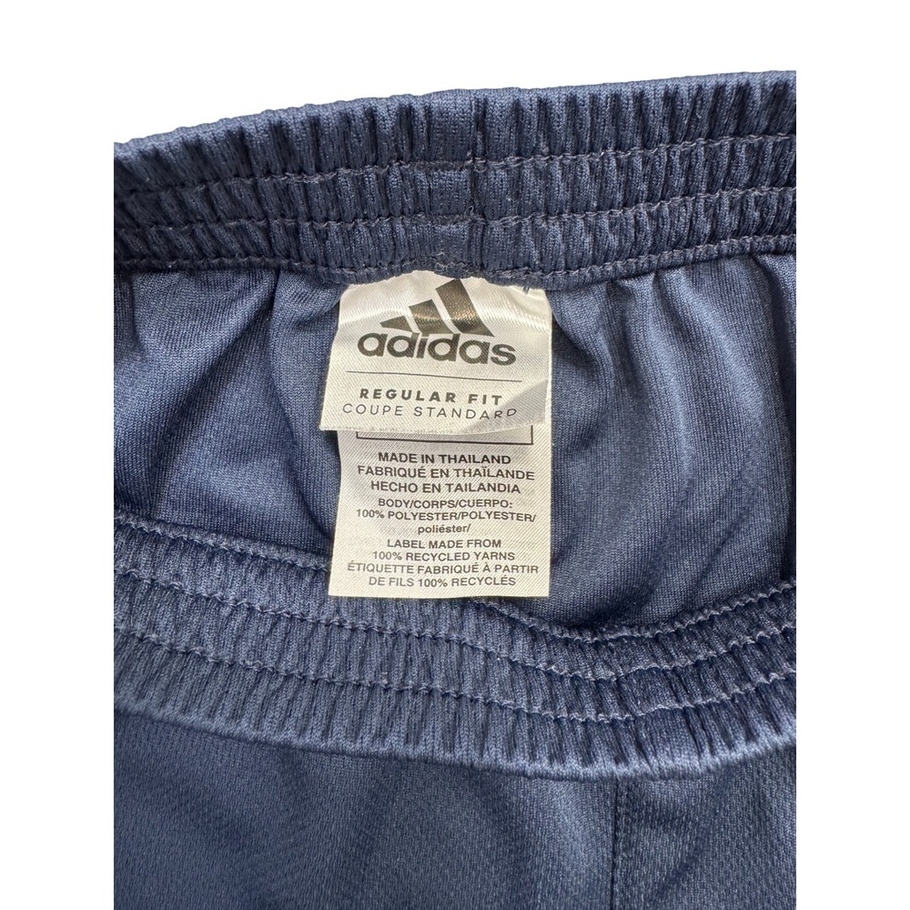 Adidas Boys Navy Blue Athletic Shorts Size 4 Mesh Logo Gym Activewear 0000588 - Picture 3 of 6